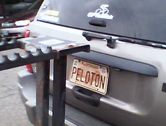 PELOTON license plate